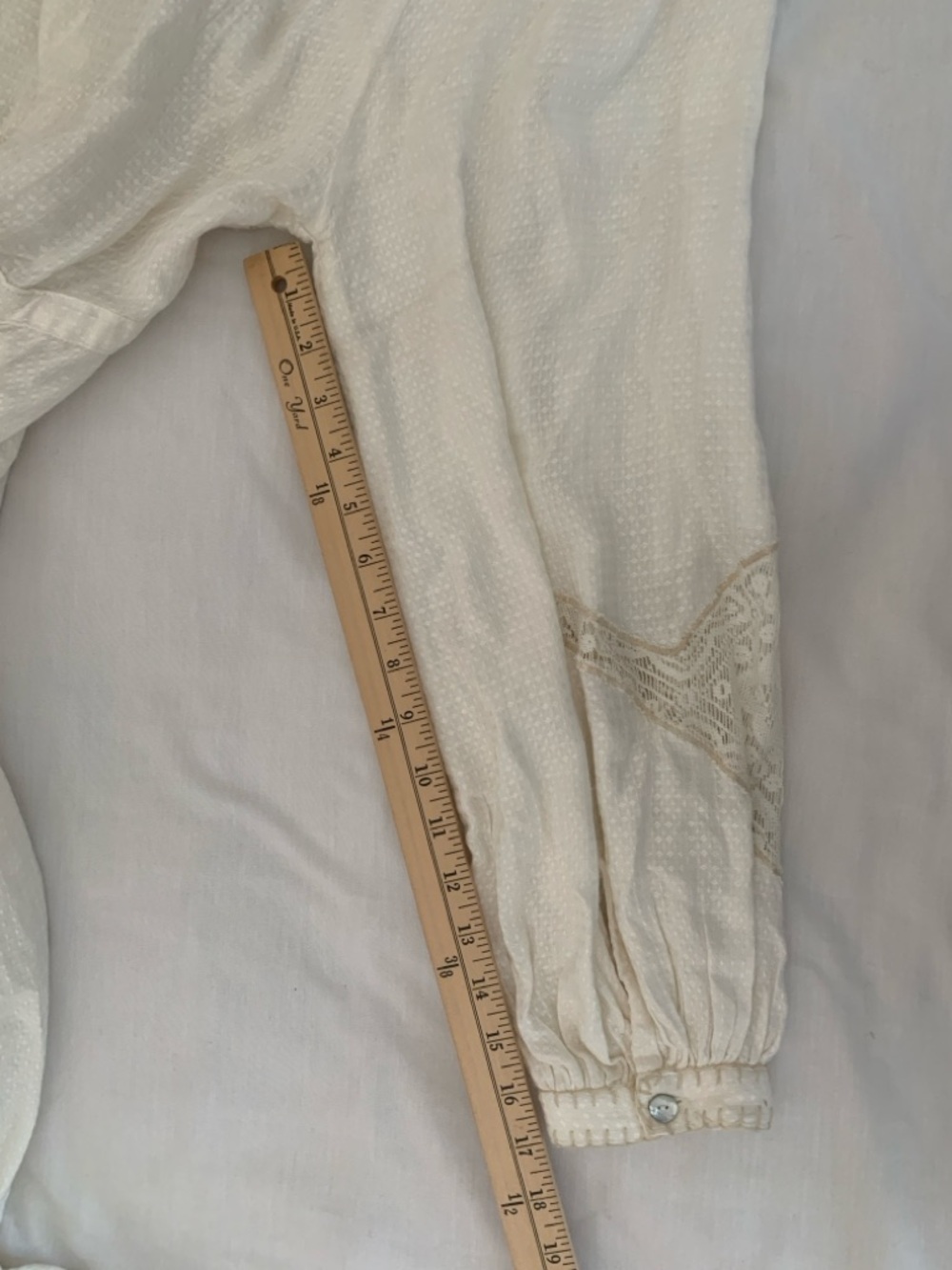 Free People "Southwest" Lace Maxi Dress in Ivory - Size S EUC - Picture 13 of 16